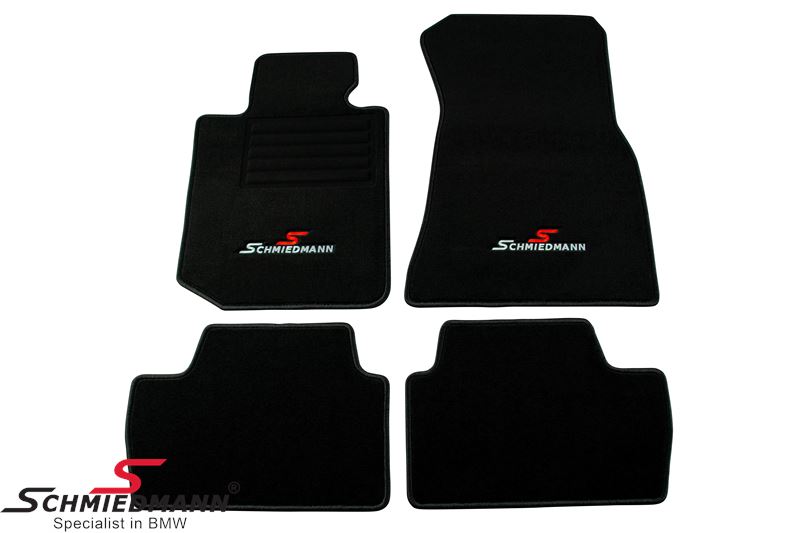 Floormats front/rear original Schmiedmann -Sport Edition- black