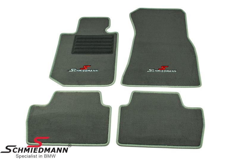 Floormats front/rear original Schmiedmann -Sport Edition- grey