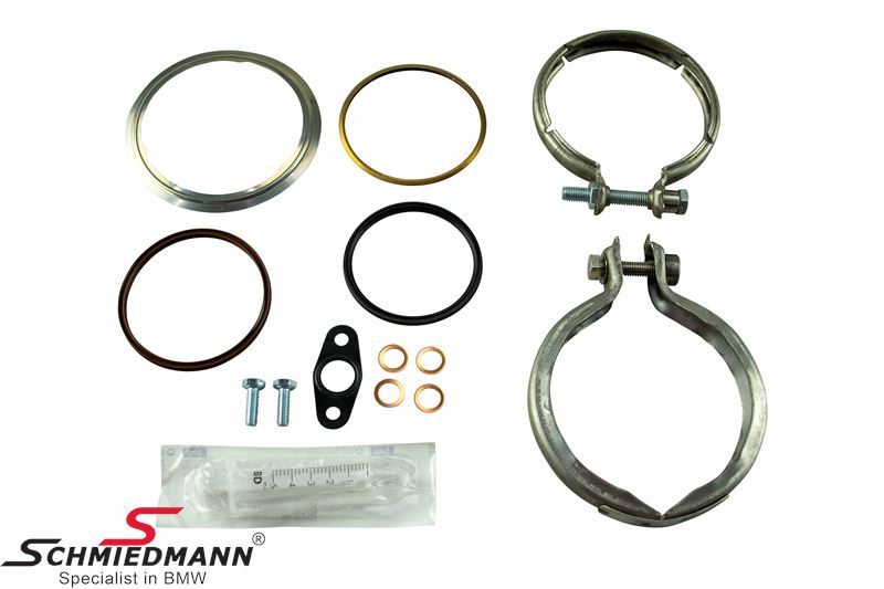 Mounting kit, turbocharger 