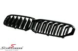 NSG3031LCIDSHG BMW G31 LCI -  Kidney set black highgloss with double grill spokes