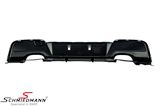 INF2021MOT2HVS2 BMW F21 -  Rear apron trimpanel with cut outs for double tailpipes in both sides, primed -Motorsport 2- for M-Technic rearskirt (Please note the installation instructions)