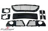 FRSP9091MOT1T BMW E90 -  Frontspoiler -Motorsport I design- (exclusive foglights) -SPECIAL OFFER-