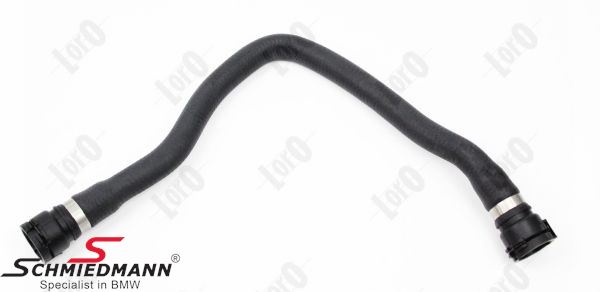 Water hose return from the bottom of the radiator