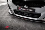 FRLG42MSPBR-MD BMW G42 -  Maxton Design -Street Pro- Front splitter, matte black/red