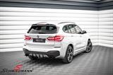 SKEXF48X-MD BMW X1 (F48LCI) -  Maxton Design - Sideskirt extension set, black gloss