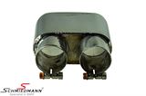SCMF39MT14060NR BMW E39 -  Schmiedmann chrom tailpipe with sharp cut (not rolled) 140X60MM flat-oval tailpipe