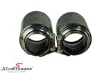 SCMR276MM BMW E46 -  Schmiedmann chrom tailpipe double 2X76MM