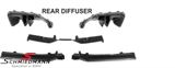 SPLIPKITG60MOT2 BMW G60 -  Spoiler kit -Motorsport II- Frontspoiler lip + LED kidney + Rear diffuser + Sideskirtextensions + Rear spoiler lip + Side mirror covers - Black gloss