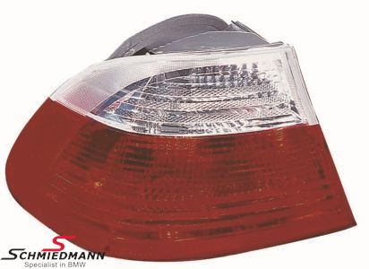 Taillight with white indicator outer part - left side