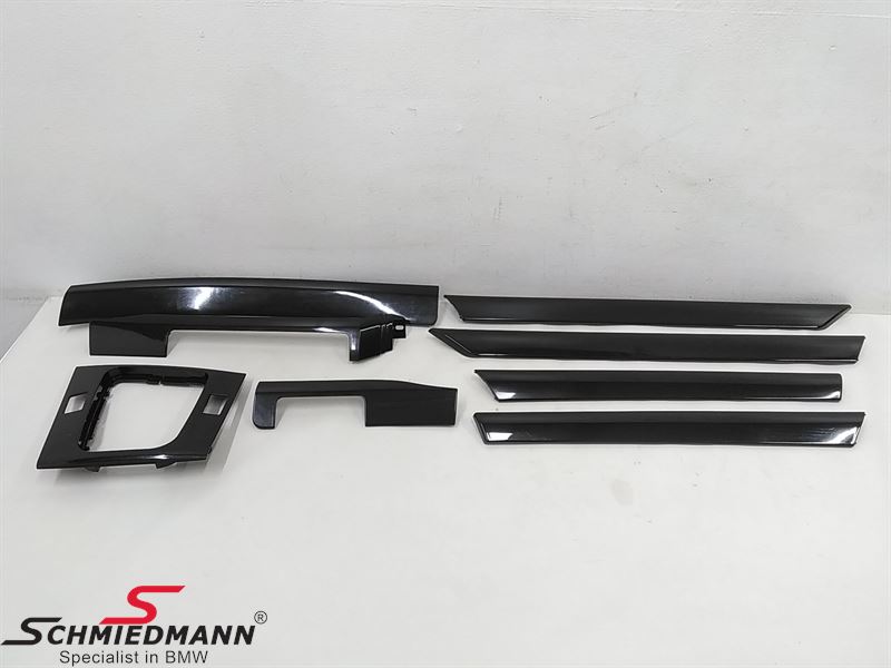 Interior moulding set black
