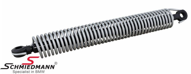 Tension spring for the trunk lid right side