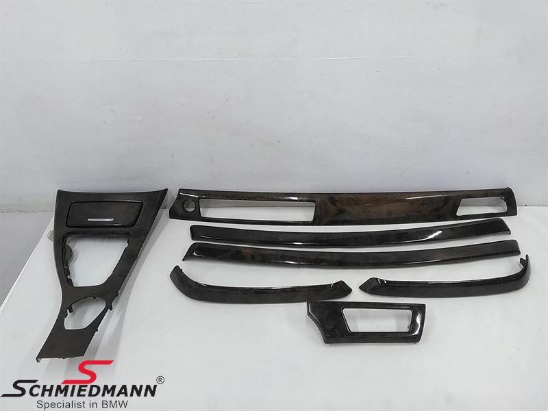 Interior moulding set "Fine wood" for doors/center console and dashboard