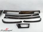A65914 BMW E90 -  Interior moulding set "Fine wood" for doors/center console and dashboard