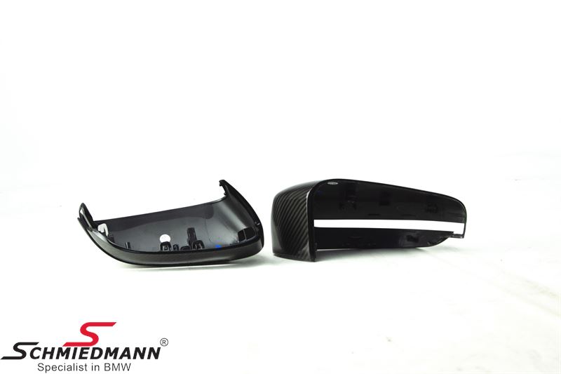 -DEMO- Sidemirror cover set R.+L.-side carbon (replacement type - not only covers) (Has fitment issue on right side and damagede clips)