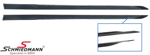 Sideskirt extensions - Motorsport II- genuine carbon