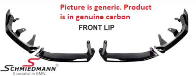 Spoiler kit -Motorsport II- Frontspoiler lip + Rear diffuser + Sideskirtextensions + Rear spoiler lip - Genuine Carbon
