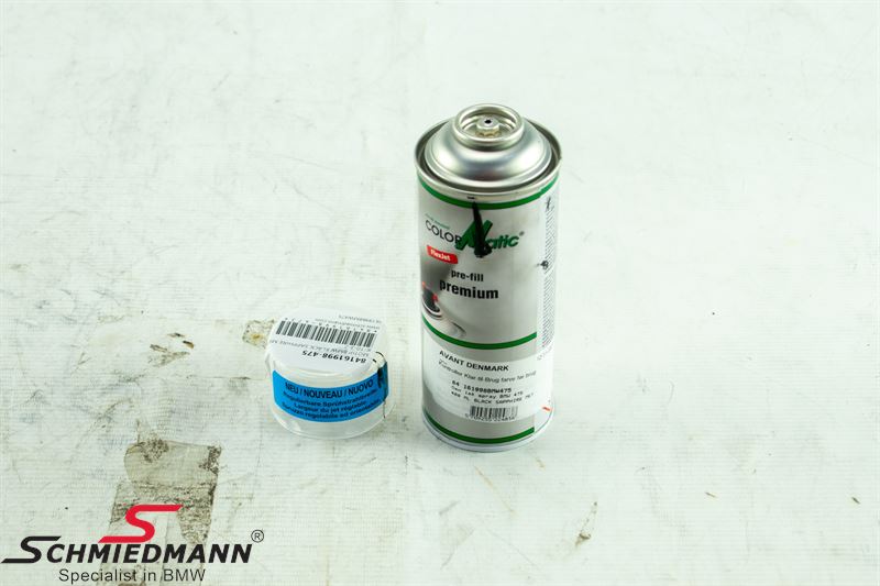 -DEMO- ColorMatic spray paint 400ML BMW Black Sapphire Met. 475 (Missing nozzel)