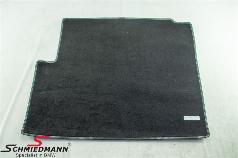 -DEMO- Trunk mat original Schmiedmann -Exclusive- black extra thick quality with a metal emblem (Productions error)