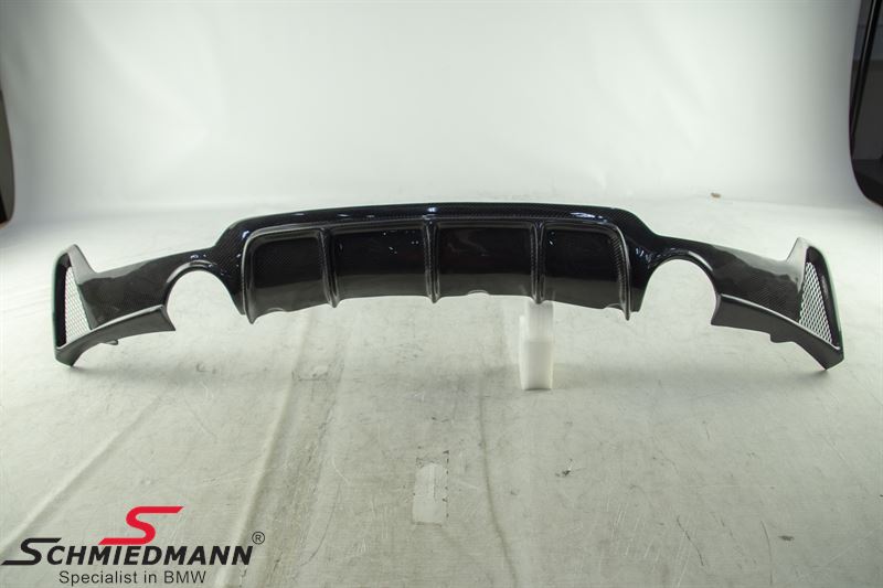 -DEMO- Rear apron trimpanel -Motorsport- for M-Technic rearskirt genuine carbon (Please note the installation instructions) (Production error)