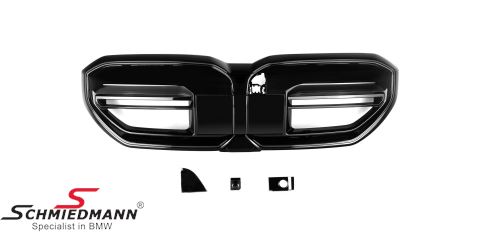 LED Kidney set - Motorsport III - Black gloss