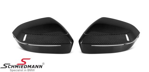 Side mirror cover set -Standard design- Genuine carbon