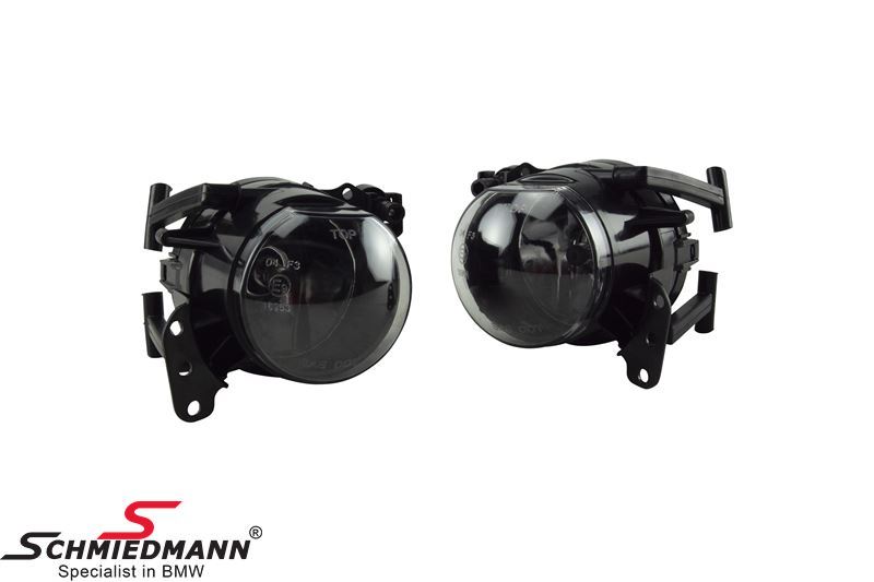 -DEMO- Foglight set, smoke design, HB4 (Including bulbs) (OE ref. 63177897187+63177897188) (Missing packagine)