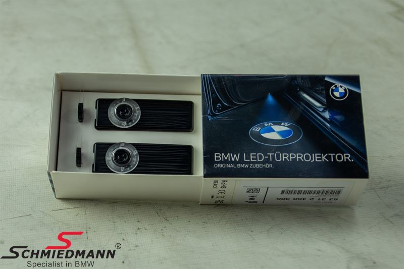 -DEMO- Logo LED door projector kit for the frontdoors original BMW inclusive 2 logos BMW - ///M (Returns)
