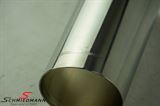 SCMRSK85MMDEMO BMW E91 -  -DEMO- Schmiedmann tailpipe round cut slantwise with embossed logo D=85MM L=230MM (Production error)