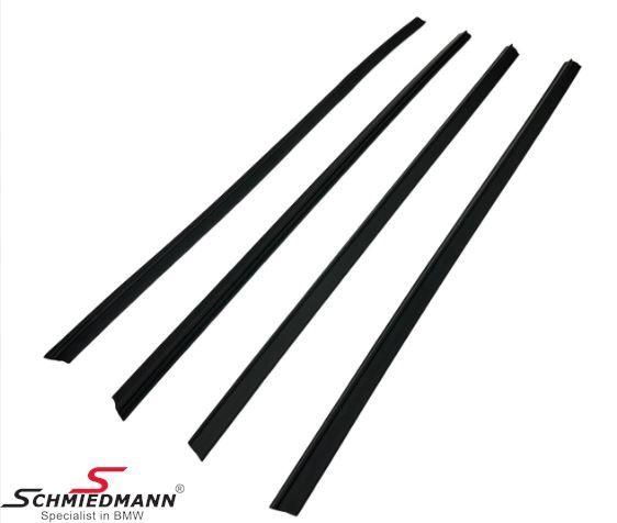 Door weather strip set