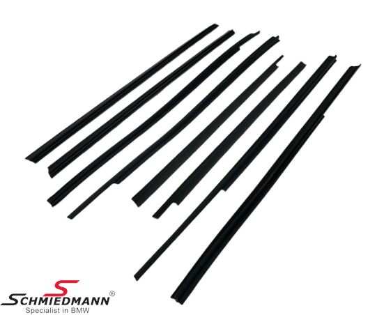 Door weather strip set