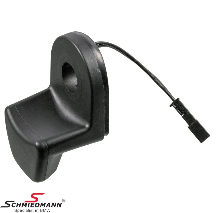 Trunk lid rear window switch, on wiperarm inclusive actuator