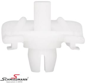 Clamp for door sill covers and wheel arches