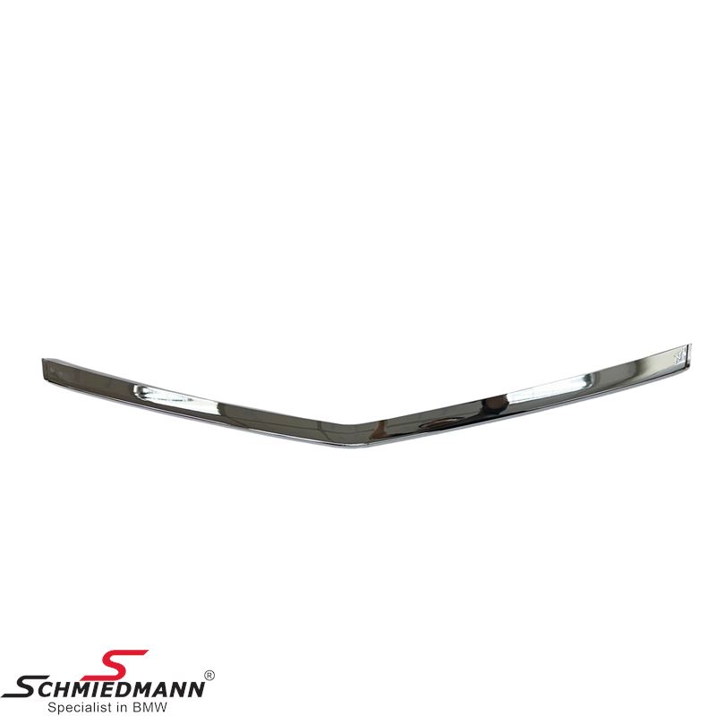 Front bumper cover center - chrome