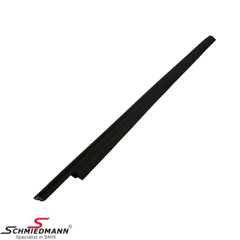 Door weather moulding outside for rear window lower horizontal L.-side