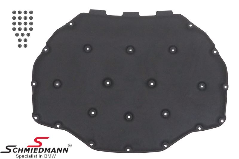 Sound insulation for under the hood