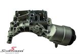 11421713838V 11421713838 11 42 1 713 838 1713838 BMW E39 -  Oliefilterhuis compleet met filter