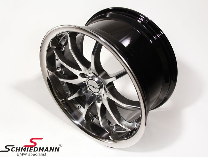 19 Tomason Tn8 Hyper Black Diamant Polished Rim 8 5x19 With Stainless Steel Lip To819853seriel