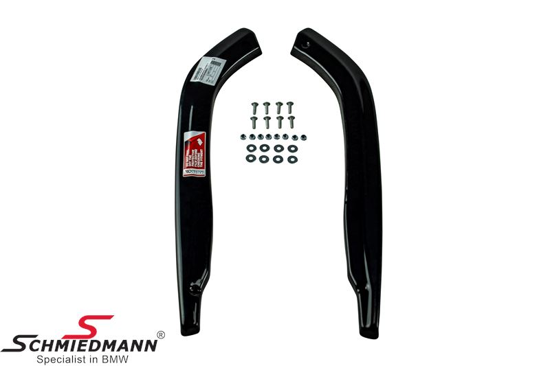 Maxton Design rear side splitters, glossy black - set