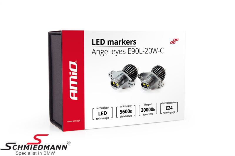 Angel-eyes LED upgrade kit xenon white