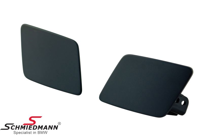Cover set L+R for telescopic nozzle for headlight cleaning system primed, fits L.-side