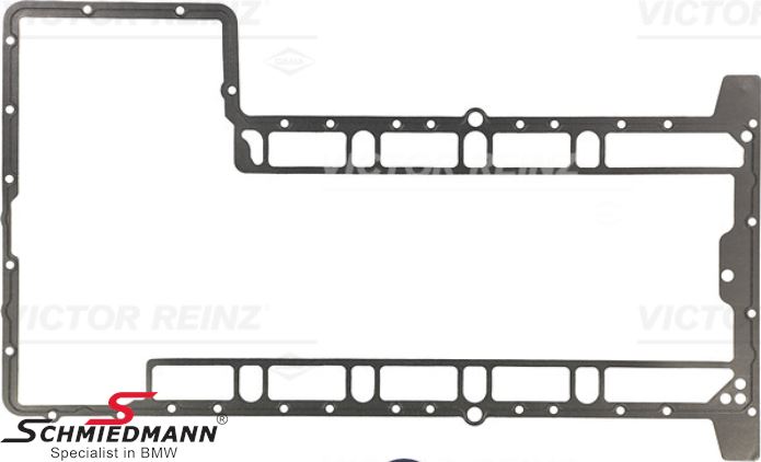 Oil pan gasket metal
