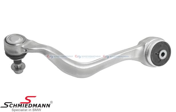 Wishbone front left side - lower front, aluminium with rubber mounting