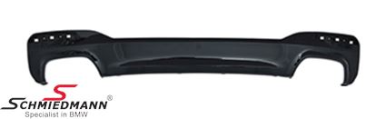 Rear apron trimpane/diffusor -Motorsport II- Gloss black for M-Sport rearskirt (Please note the installation instructions)