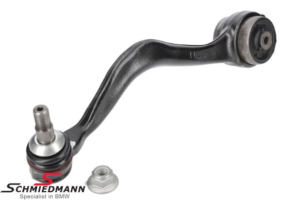 Wishbone front right side - lower front, aluminium with rubber mounting