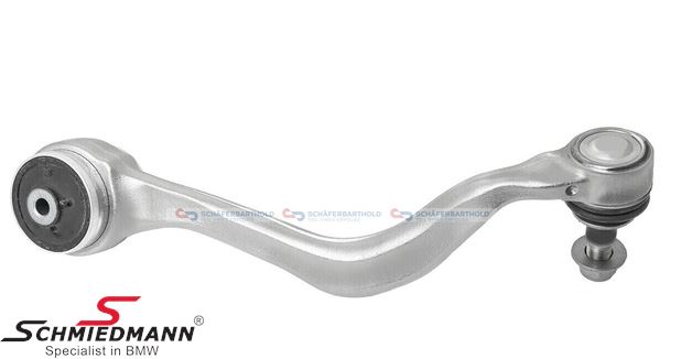 Wishbone front right side - lower front, aluminium with rubber mounting