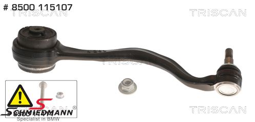 Wishbone front right side - lower front, aluminium with rubber mounting
