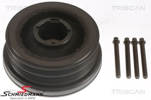 Belt pulley on the waterpump for the V-belt - inclusive bolts