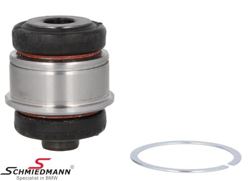 Ball joint rear - for wheel carrier, with snap ring