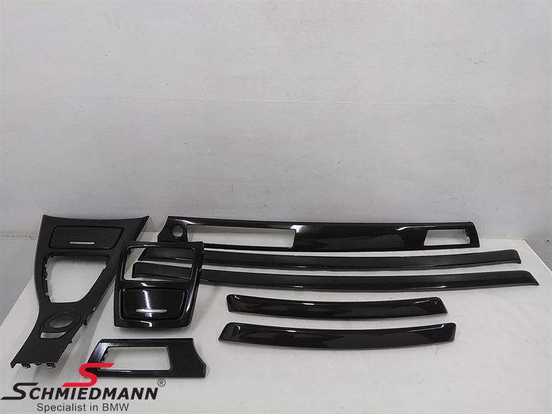 Interior moulding set "Black High-Gloss"