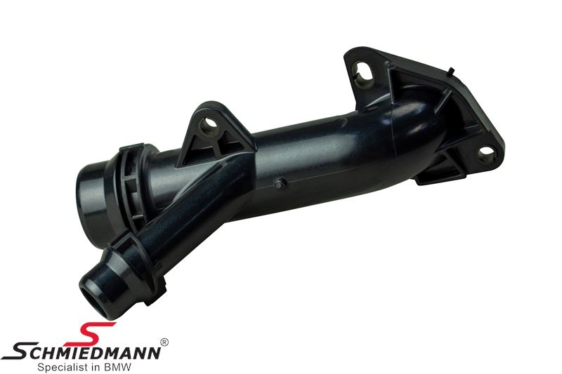 Flange for waterhose on the cylinderhead